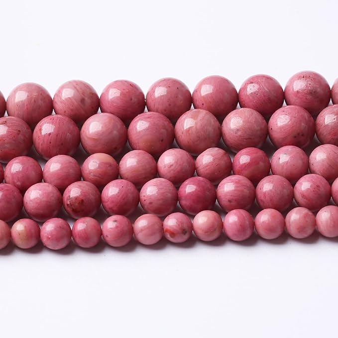10mm 38pcs 7A Premium Gemstone Rhodochrosite Beads Natural Stone Round Loose - Image 2