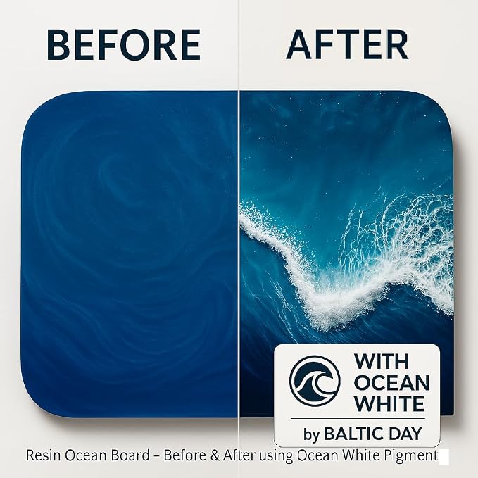 Ocean White Epoxy Resin Pigment Paste XL – High Concentration Dye - Image 4