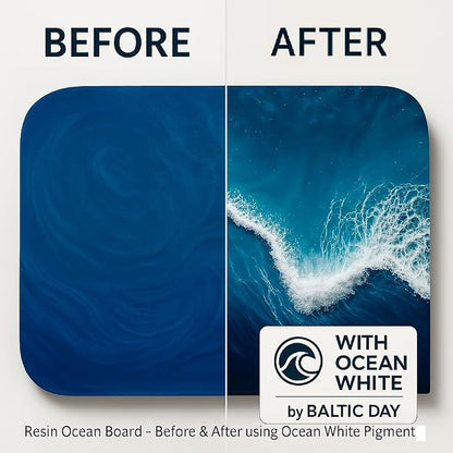 Ocean White Epoxy Resin Pigment Paste XL – High Concentration Dye - Image 4