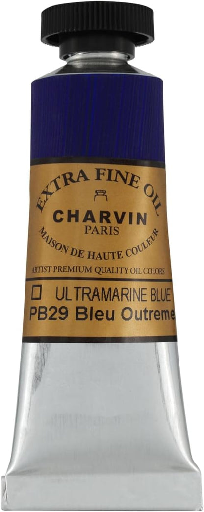 Charvin Extra Fine Oil Paint, Ultramarine Blue 20 mL - Image 2