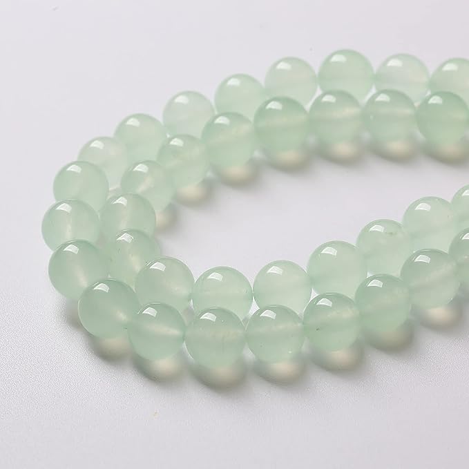 4mm 90pcs Natural Green Jade Chalcedony Beads Energy Healing Power Stone Beads - Image 4