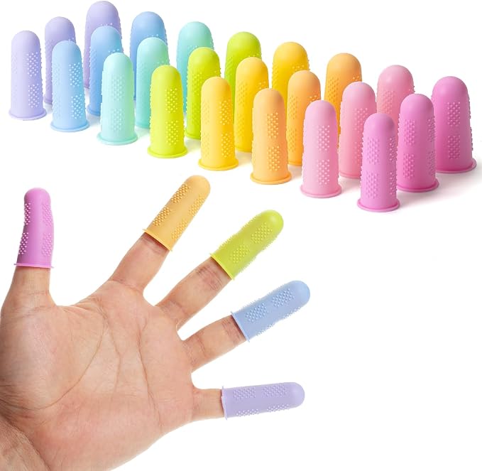 Mr. Pen Hot Glue Gun Silicone Finger Protectors, Pastel Colors Finger Tips and by MrPen