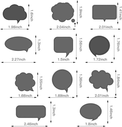 YKW 11PCS Multi-Shape Speech Bubble Chat Cutting Dies, DIY Paper Craft Cutting - Image 2