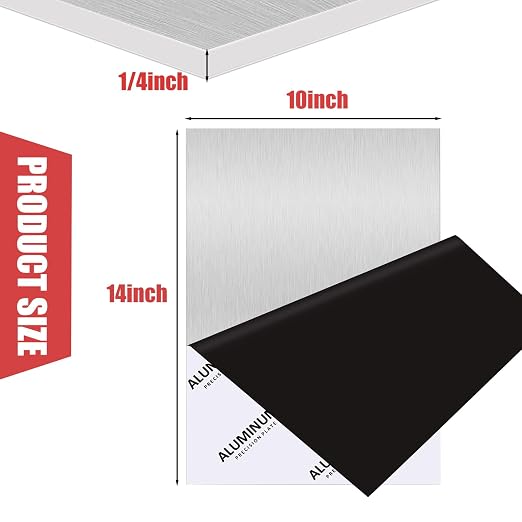 6061 Aluminum Sheet Plate, Rectangle Aluminum Plate Solid Metal Sheet Plate - Image 2