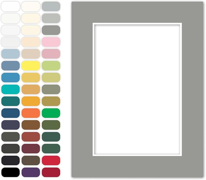 Poster Master Mid Gray Matboard – 4-Ply Acid-Free Picture Mat Board by PosterMaster