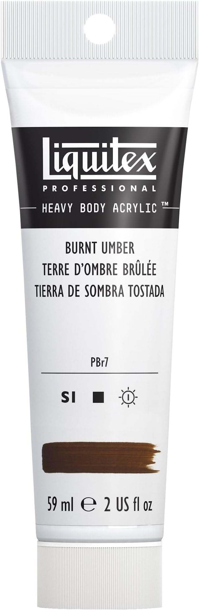 Liquitex Professional Heavy Body Acrylic Paint, 2-oz Tube, Burnt Umber by Liquitex