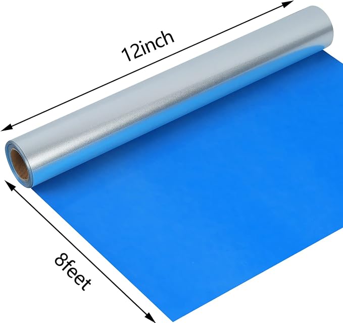 guangyintong Shiny Silver Heat Transfer Vinyl HTV Rolls, Stretchy Thin Soft HTV - Image 6