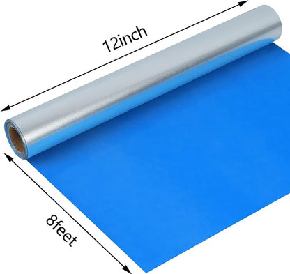 guangyintong Shiny Silver Heat Transfer Vinyl HTV Rolls, Stretchy Thin Soft HTV - Image 6