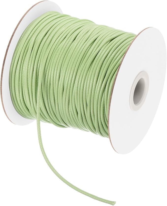 MECCANIXITY Waxed Cord 2mm Waxed Polyester Cord 98 Yard Wax String by MECCANIXITY
