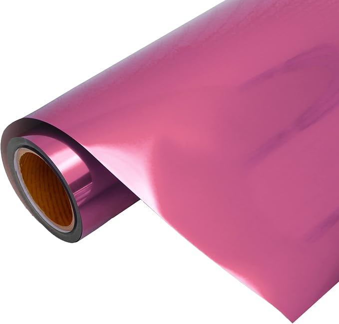 3 Yard x 20" Wide Roll Threadart Metallic Light Pink Heat Transfer Vinyl Film | by ThreadArt