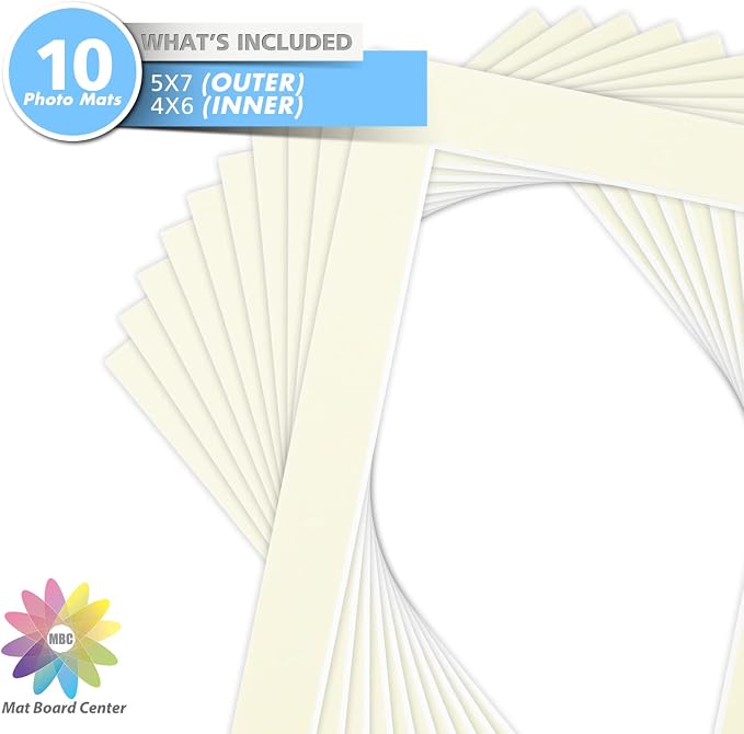 Mat Board Center, 5x7 for 4x6 Ivory Color Mats - Image 3