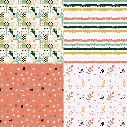 Woodland Animal Print Scrapbook Paper Pad, 6x6 inches, 24 Sheets, Earth Tones - Image 3
