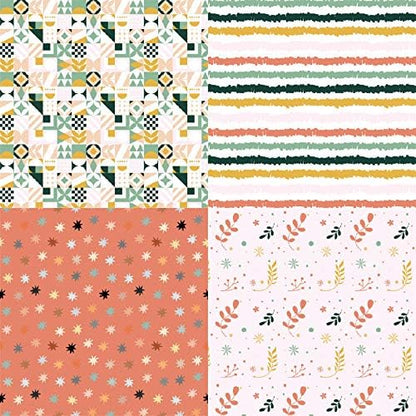 Woodland Animal Print Scrapbook Paper Pad, 6x6 inches, 24 Sheets, Earth Tones - Image 3