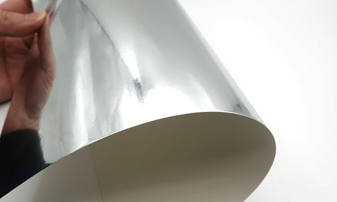 TGXRZX Metallic Silver Cardstock Paper, Size 8 "x 11", Mirror Finish Gold Foil - Image 8
