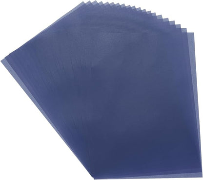 MECCANIXITY Colored Vellum Paper, 40 Sheet Deep Blue Transparency 11.7 x 8.2 by MECCANIXITY