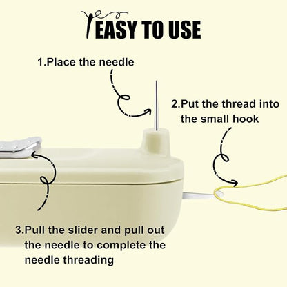 Needle Threaders, 2 in 1 Plug-in Needle Threader Seam Ripper Tool, Automatic - Image 6