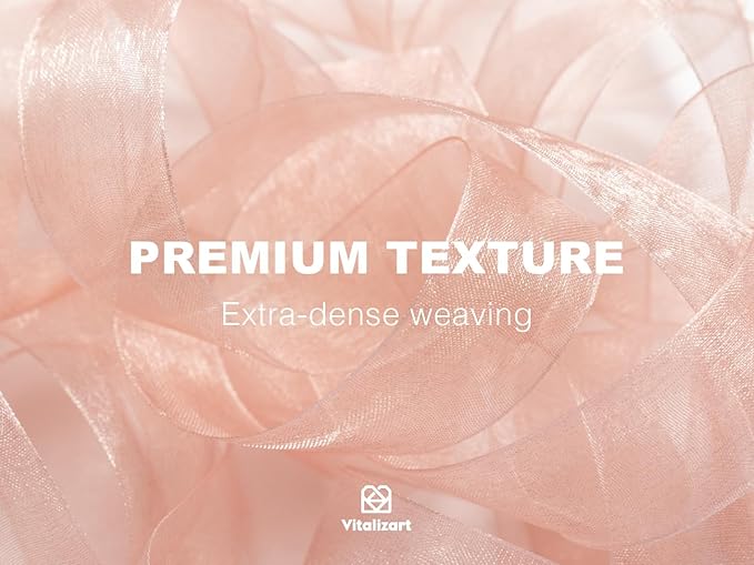 Vitalizart 1" x 90Yd Organza Ribbon Mixed Color Sheer Ribbons Set 10 Yd x 9 - Image 4