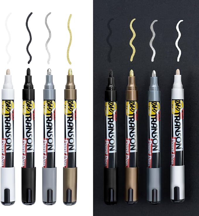 TRANSON 4 Colors Permanent Paint Markers - Image 8