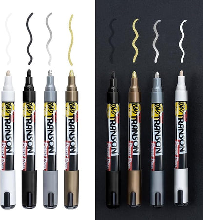 TRANSON 4 Colors Permanent Paint Markers - Image 8