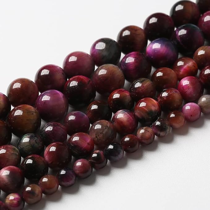 61pcs 6mm Top AAA Natural Tiger Eye Beads - Image 3