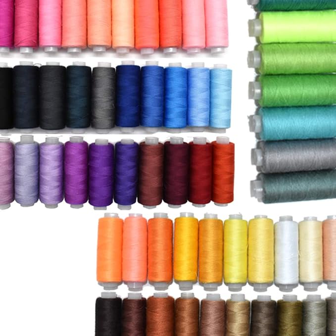 Sewing Thread 60 Colors Sewing Industrial Machine and Hand Stitching Cotton by Renashed