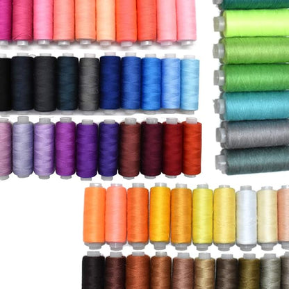 Sewing Thread 60 Colors Sewing Industrial Machine and Hand Stitching Cotton by Renashed