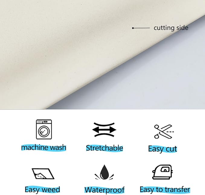 guangyintong Reflective White Heat Transfer Vinyl HTV Rolls - Image 3