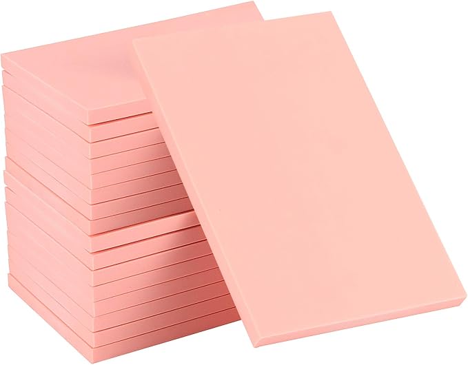 ZOENHOU 20 PCS 4 x 6 Inches Rubber Stamp Carving Blocks, Creative Soft Colorful by ZOENHOUDIRECT