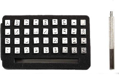 26 PCS Capital Leathercraft Metal Letter Stamps Punch Set, 1/4” Steel Printing - Image 3
