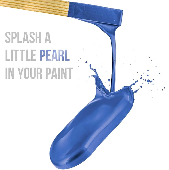 U.S. Art Supply Jewelescent Mica Pearl Pigment Powder, Royal Blue 3.5 oz Pouch - Image 4