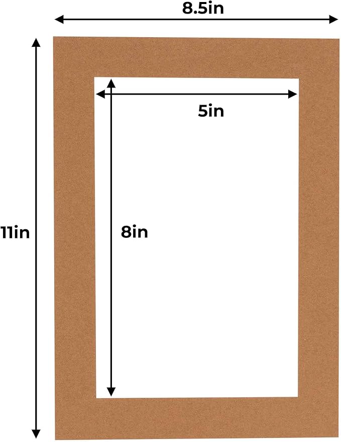 5.5x8.5 Mat for 8.5x11 Frame - Image 2