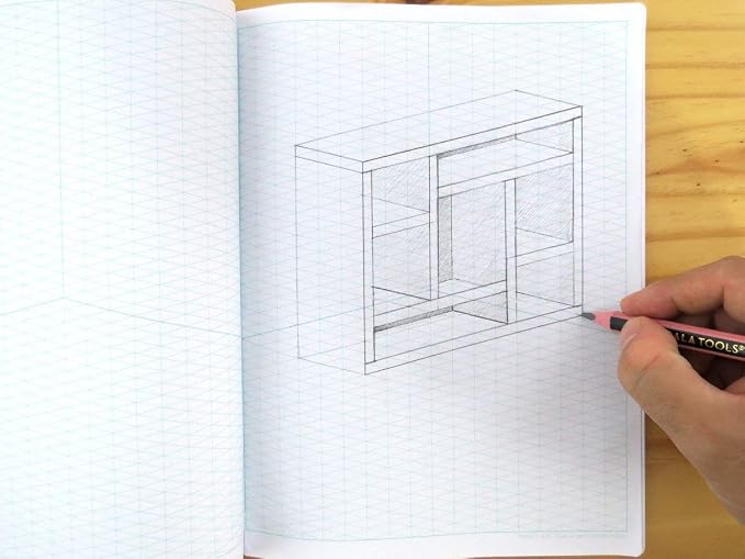 KOALA TOOLS | Isometric Graph Paper Notebook | 7.5" x 9.75", 60 pp. - Image 3