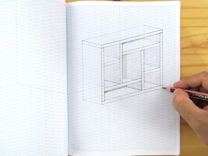 KOALA TOOLS | Isometric Graph Paper Notebook | 7.5" x 9.75", 60 pp. - Image 3