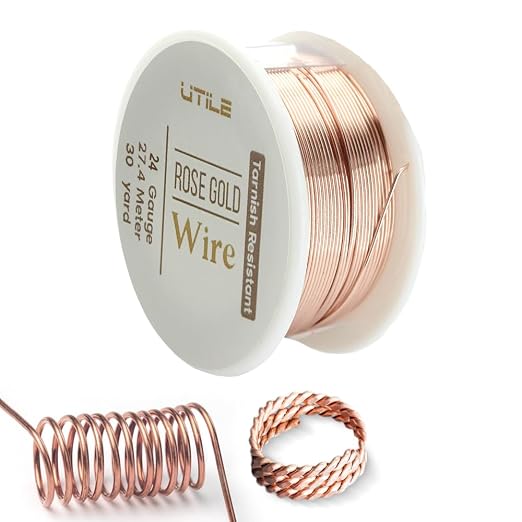 UTILE 18 20 22 24 Gauge 90 ft 99.9% Pure Soft Copper Wire by UTILE