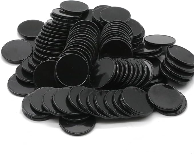 Set of 100 Opaque Plastic Learning Counters Mini Poker Chips Game Tokens by HAKITAROOM
