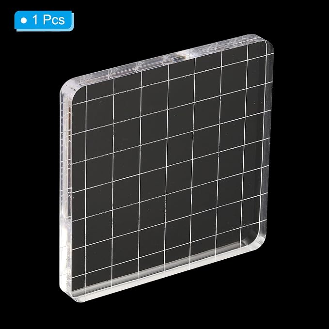 PATIKIL 3" x 3" Acrylic Stamp Block - Image 3