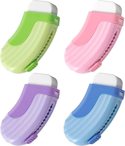 Pack Rubber Erasers Sliding Retractable Eraser, Large White Erasers by pindda