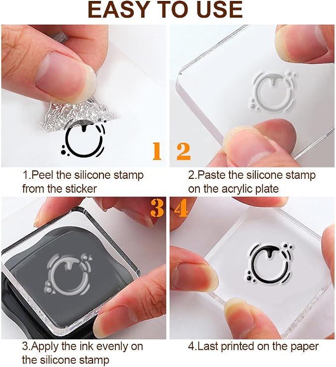 29 Pcs Acrylic Stamps for Crafting Card Making Supplies Set Include 3 Acrylic - Image 7