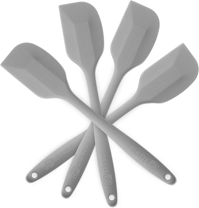 Silicone Spatula 4-piece Set, Heat-Resistant Non-stick Rubber Spatulas - Image 6