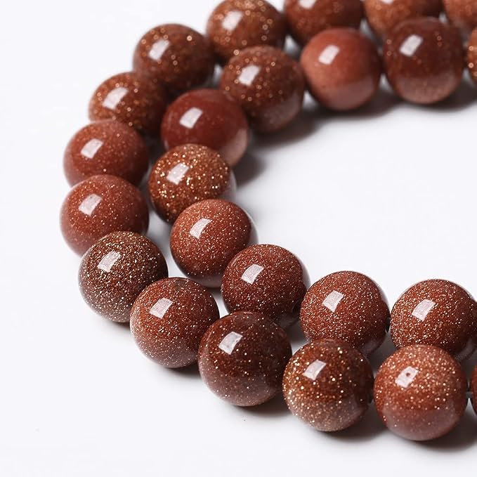 90pcs 4mm Natural Gold Sandstone Beads Gemstone Round Loose Beads - Image 4