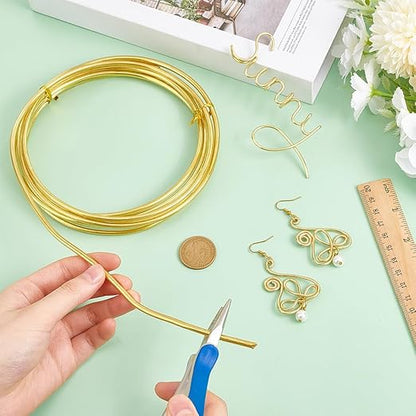 BENECREAT 9.84 Feet Bare Solid Brass Wire, 6 Gauge Round Soft Brass Wire Pure - Image 3
