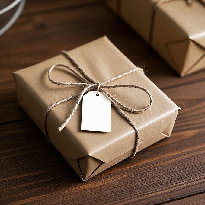200 PCS Paper Gift Tags with Free 200 PCS Cotton Strings, Blank Hangtags - Image 7