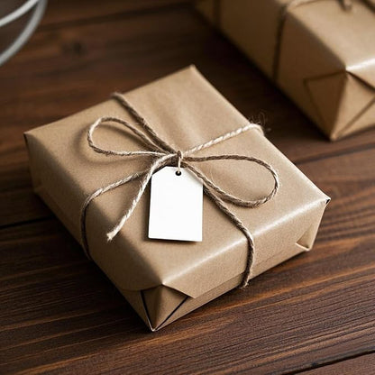 200 PCS Paper Gift Tags with Free 200 PCS Cotton Strings, Blank Hangtags - Image 7