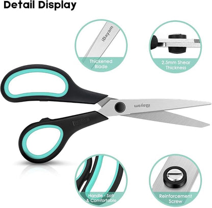 3-Pack 8" Heavy Duty Scissors - Image 4