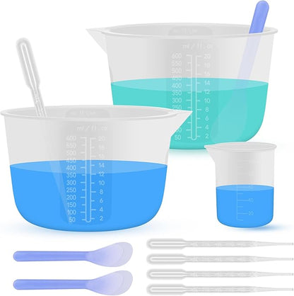 Silicone Resin Mixing Measuring Bowls 2Pcs 600ml/20oz by SwigranceQualityCreativity