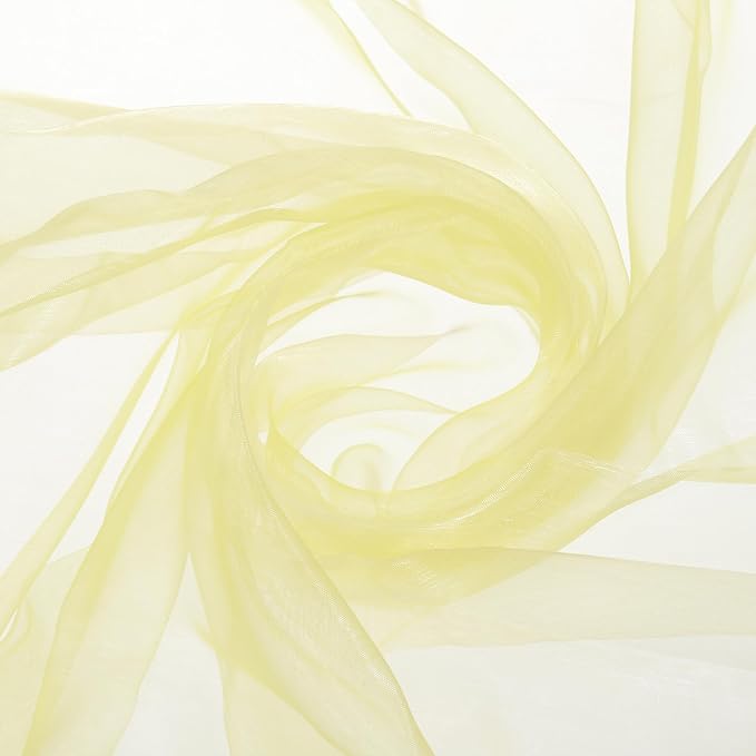 MECCANIXITY Iridescent Sheer Organza Fabric, 2 Yards x 59 Inches Solid by MECCANIXITY