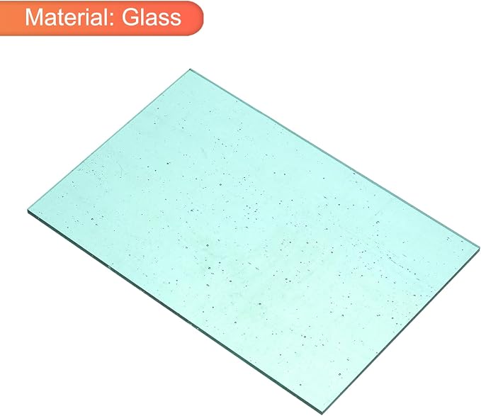 MECCANIXITY 2 Pcs Stained Glass Sheet Mosaic Tile 7.9 Inch x 5.9 Inch Lake Blue - Image 3