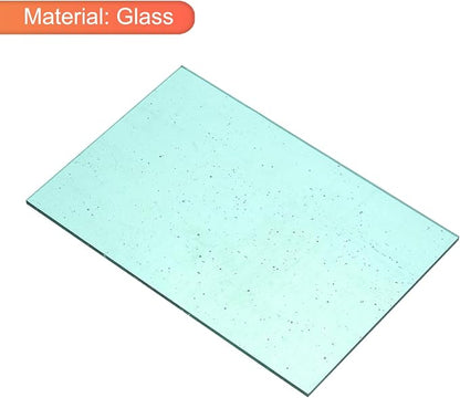 MECCANIXITY 2 Pcs Stained Glass Sheet Mosaic Tile 7.9 Inch x 5.9 Inch Lake Blue - Image 3