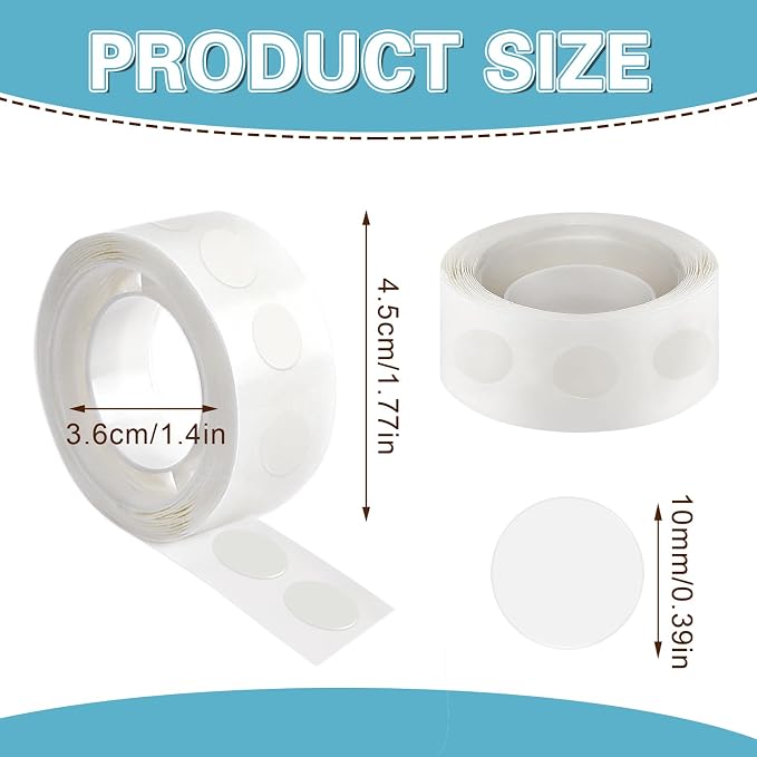 UPINS Glue Points Dots, Double Sided Removable - Image 2