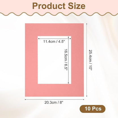 uxcell 10Pcs Picture Mats, 8 x 10 Mat Board Center - Image 2